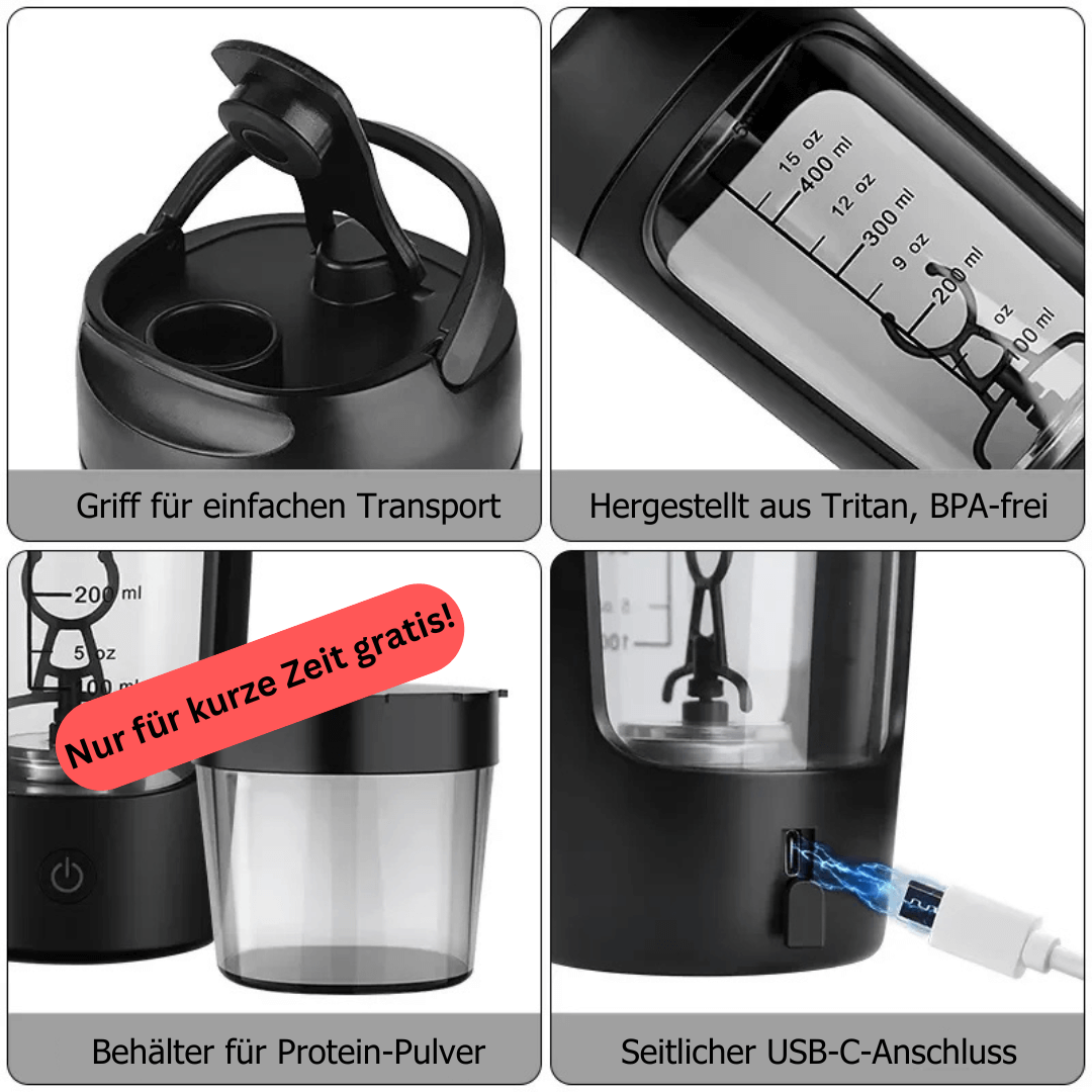 LULEDA ProMix-Tech 650 - Power USB Protein Shaker