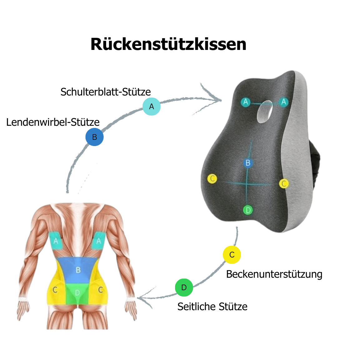 LULEDA TILBAKE - Stützendes Rückenkissen